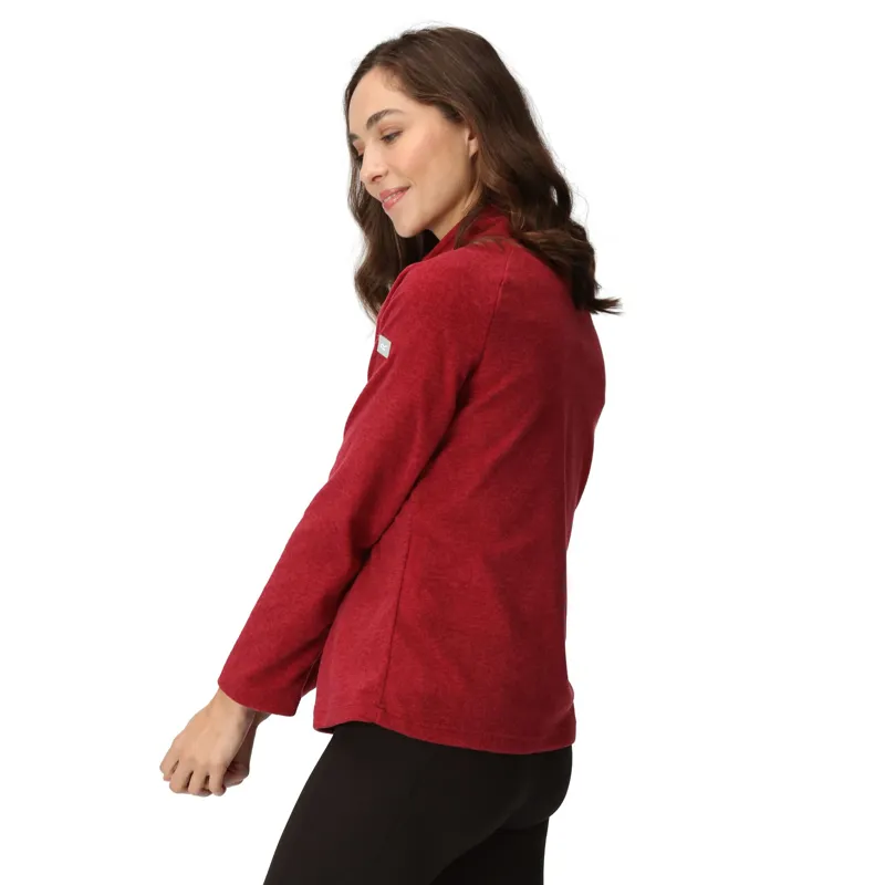 Regatta Ladies Pimlo 1/2 Zip Fleece Rumba Red-3
