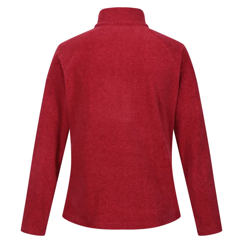 Regatta Ladies Pimlo 1/2 Zip Fleece Rumba Red-1