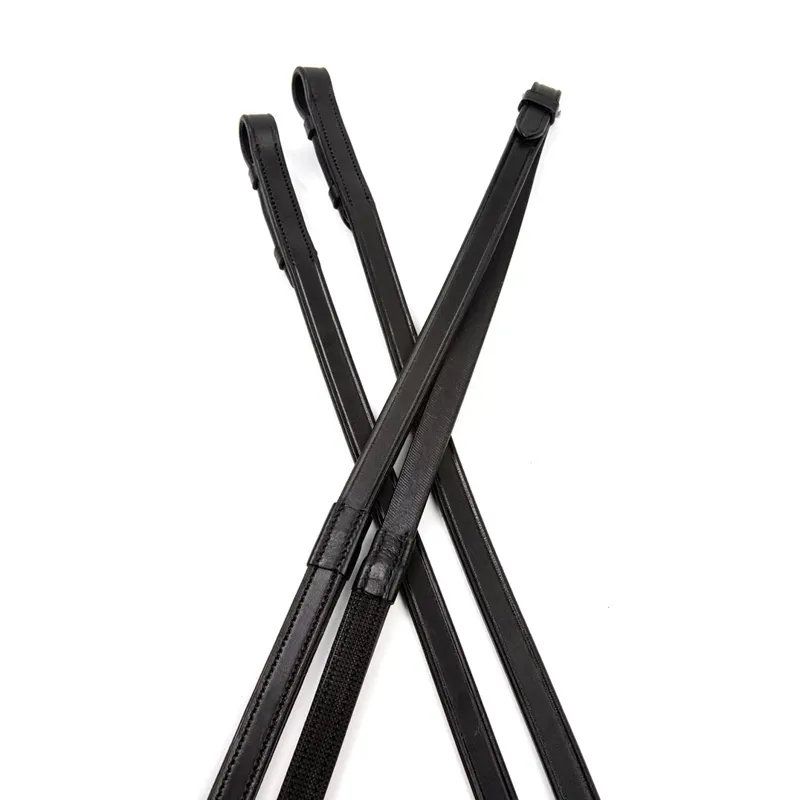 Collegiate 1/2 Rubber Reins Black