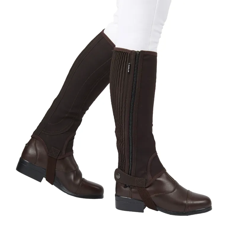 Dublin Adults Easy-Care Half Chaps Brown