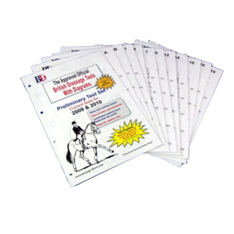 British Dressage Laminated Test FEI Grand Prix Special 2009