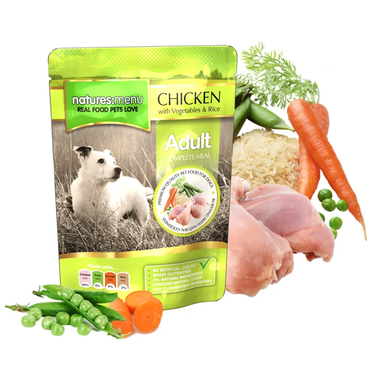 Natures Menu Dog Pouch Chicken and Veg 300g