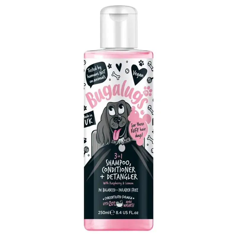 Bugalugs 3 in 1 Shampoo Conditioner and Detangler 250ml