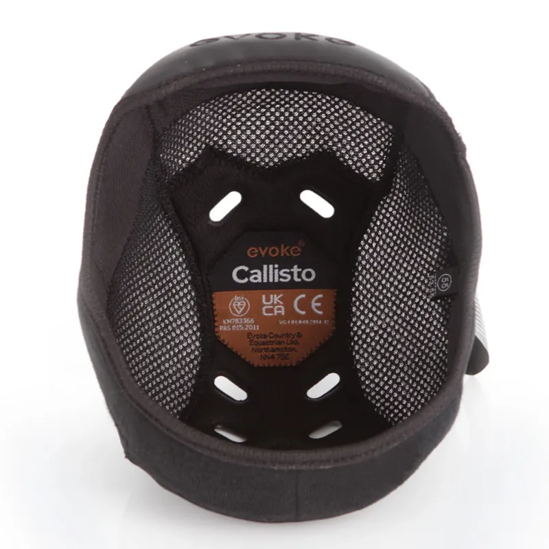 Evoke Callisto Removeable Crown Padded Helmet Liner Black