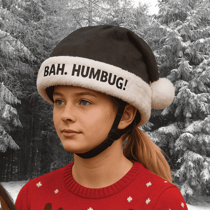 Equetech Bah Humbug Christmas Hat Silk-1