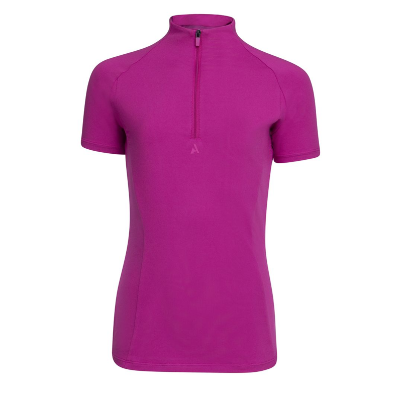 Aubrion Young Rider React Short Sleeve Baselayer Fuchsia