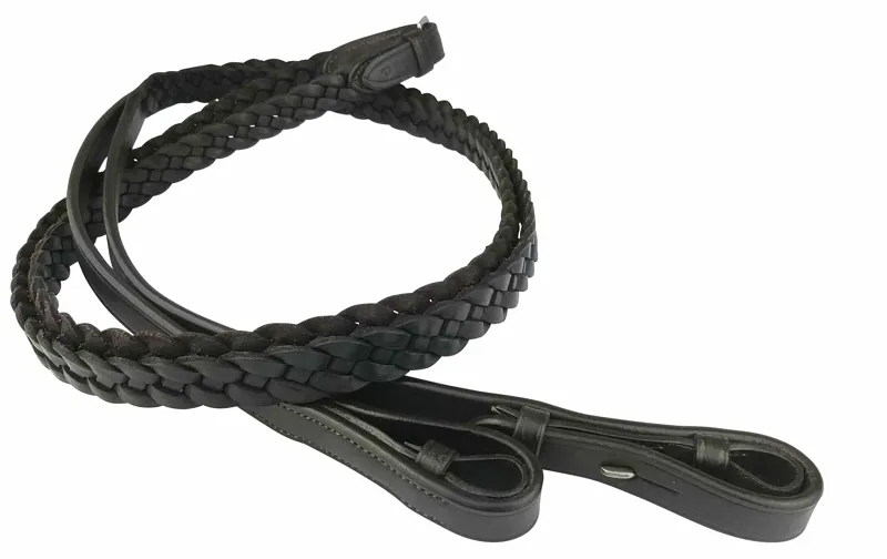 EcoRider Plaited Reins Black