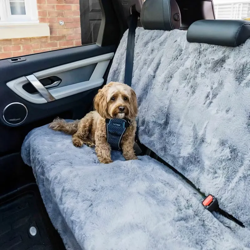 Pet Rebellion Faux Fur Rabbit Comfy Car Cover
