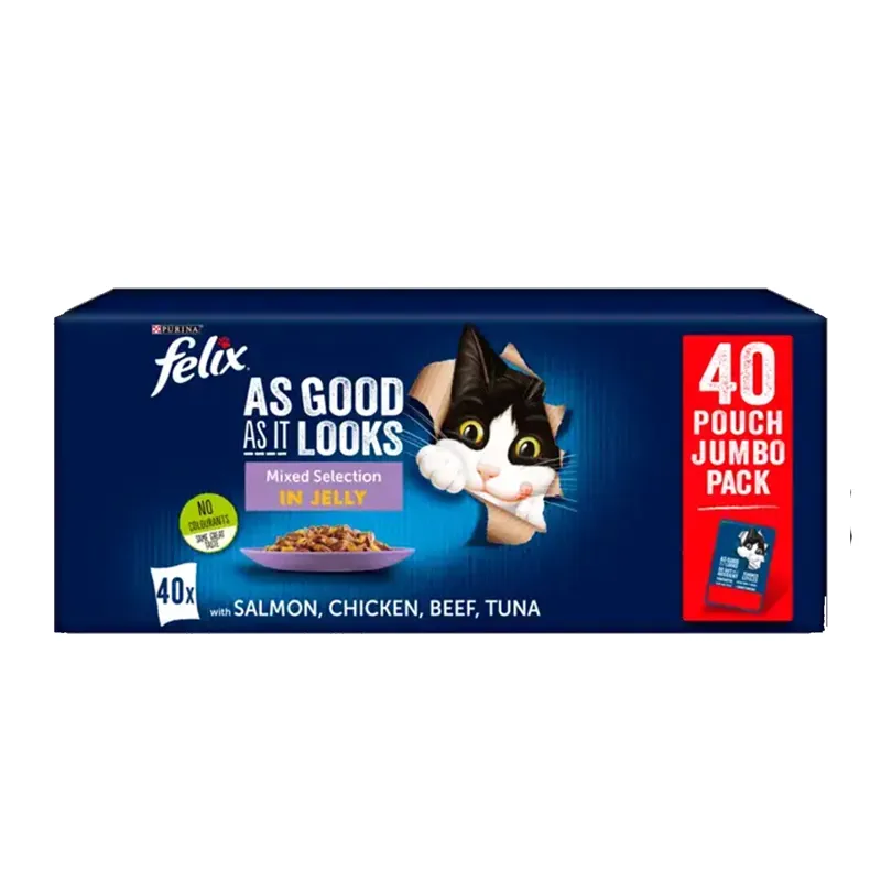 Felix As Good As It Looks Pouches Mixed 40x85g