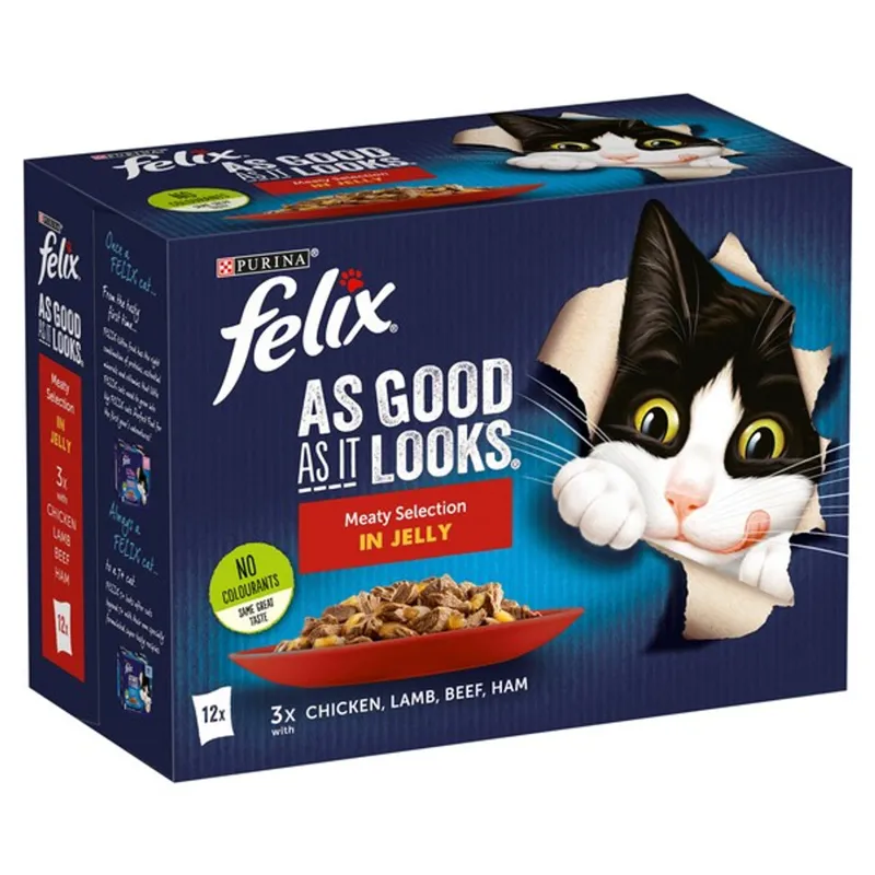 Felix As Good As It Looks Pouches Meat Selection 12x85g