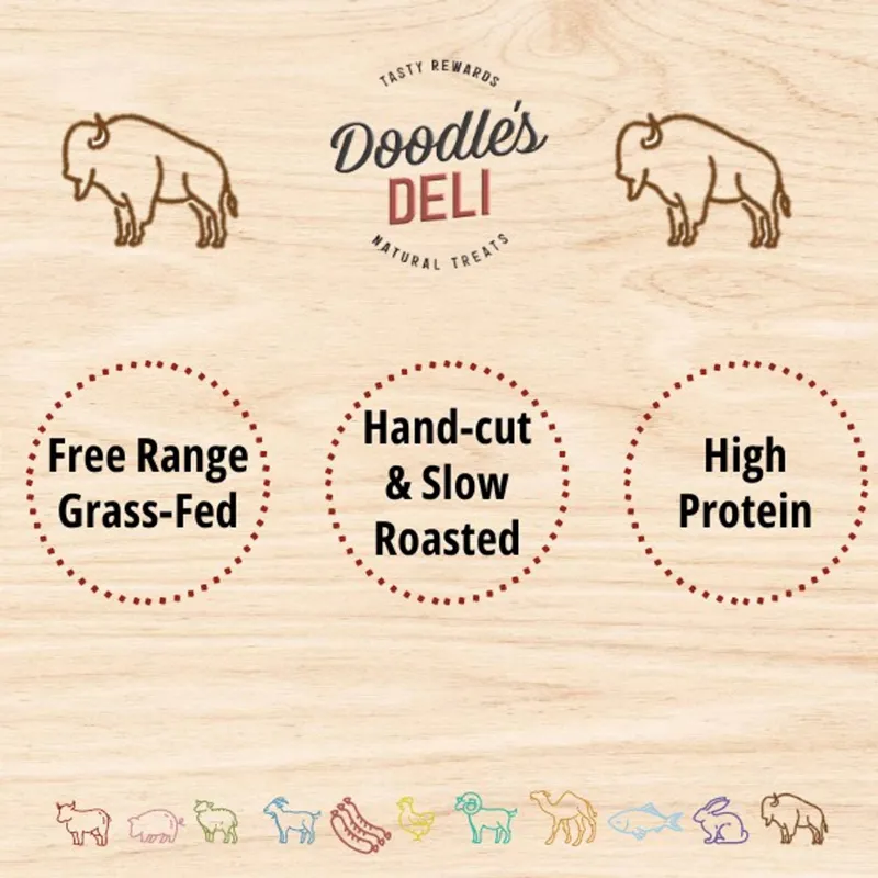 Doodles Deli Air Dried Water Buffalo Bully Wrap 1kg-1
