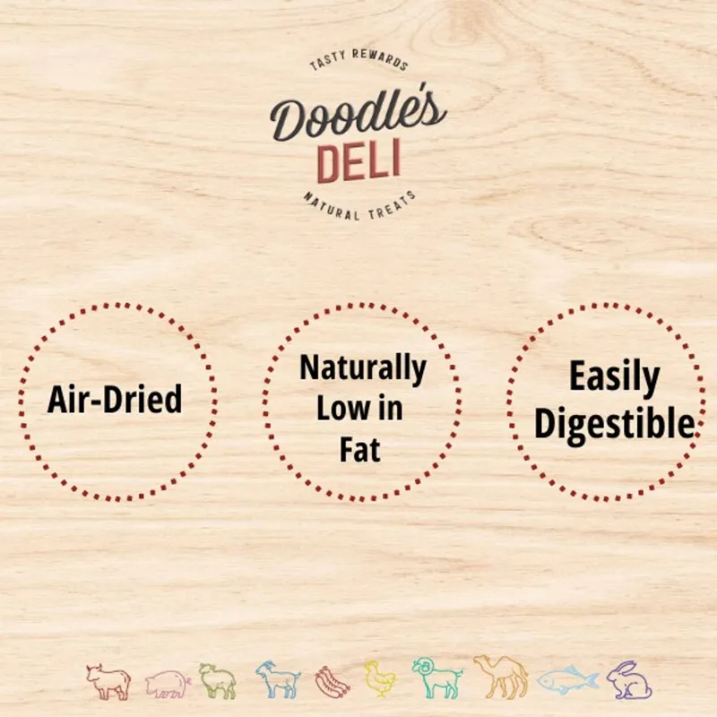 Doodles Deli Air Dried Water Buffalo Bully Wrap 1kg-2