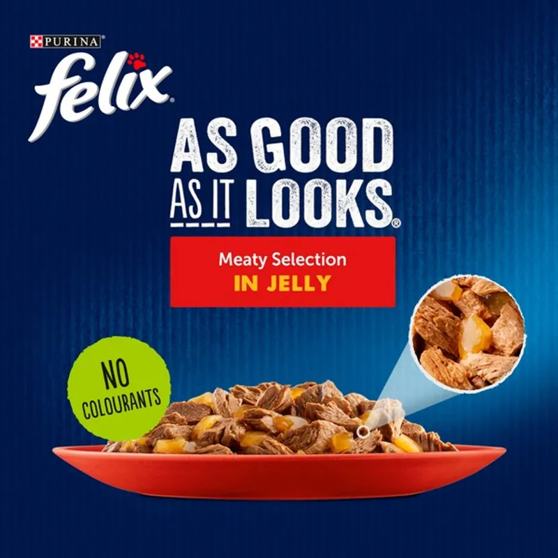 Felix As Good As It Looks Pouches Meat Selection 12x85g-1
