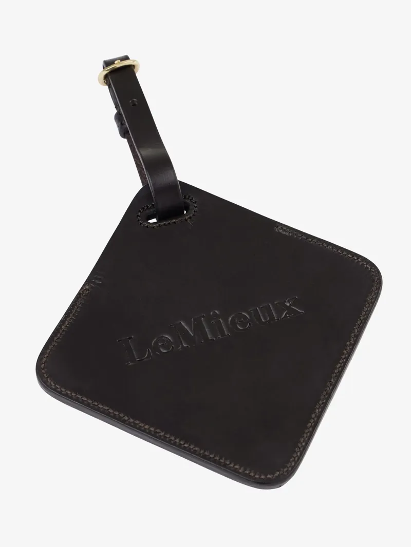 LeMieux Leather Luggage Tag Brown