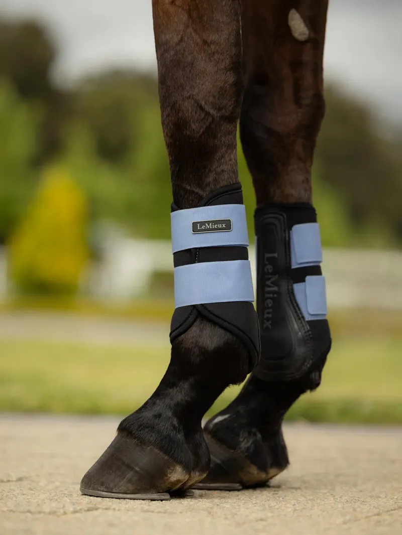 LeMieux Air-Tek Grafter Brushing Boots Powder Blue-1