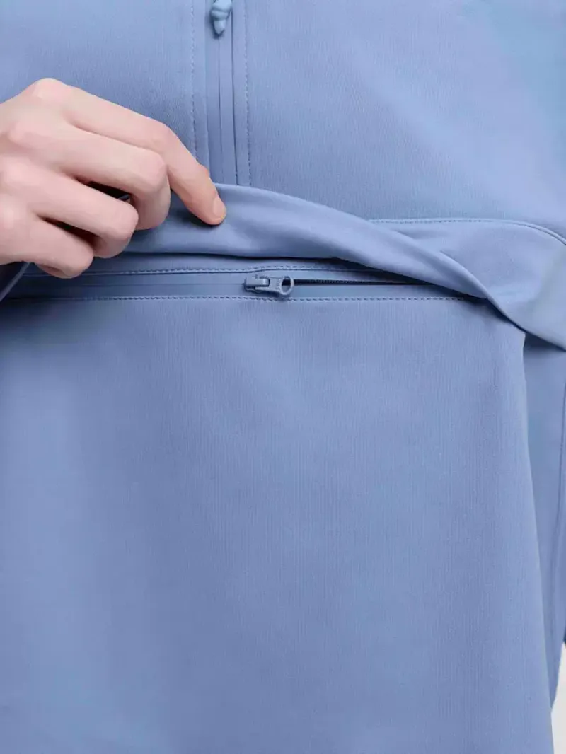 LeMieux Young Rider Paige Quarter Zip Waterproof Jacket Powder Blue-6