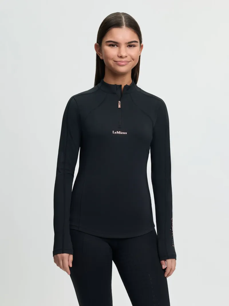 LeMieux Young Rider Sparkle Base Layer Black-1