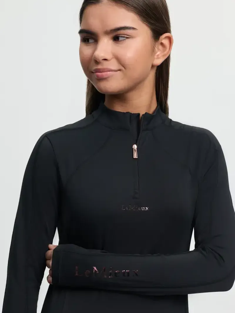 LeMieux Young Rider Sparkle Base Layer Black-3