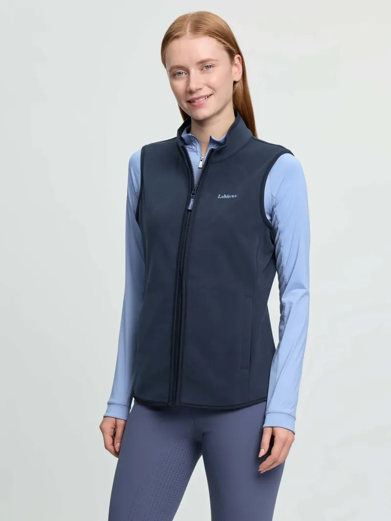 LeMieux Roberta Fleece Gilet Navy-1