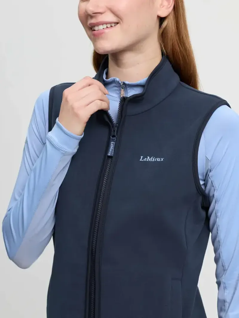 LeMieux Roberta Fleece Gilet Navy-3