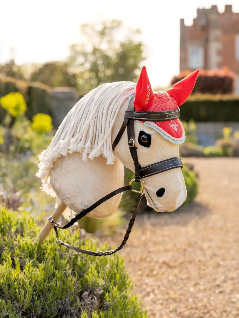 LeMieux Harlow Hobby Horse Fly Hood Coral Crush-1