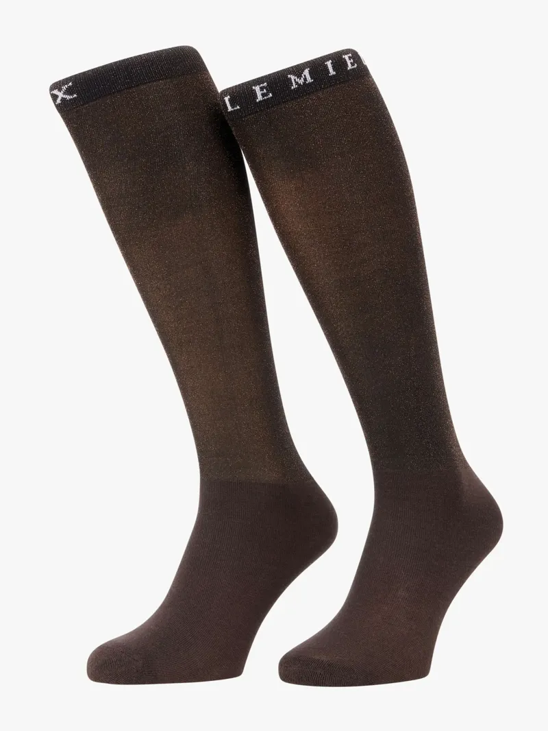 LeMieux Brilliance Competition Sock Espresso