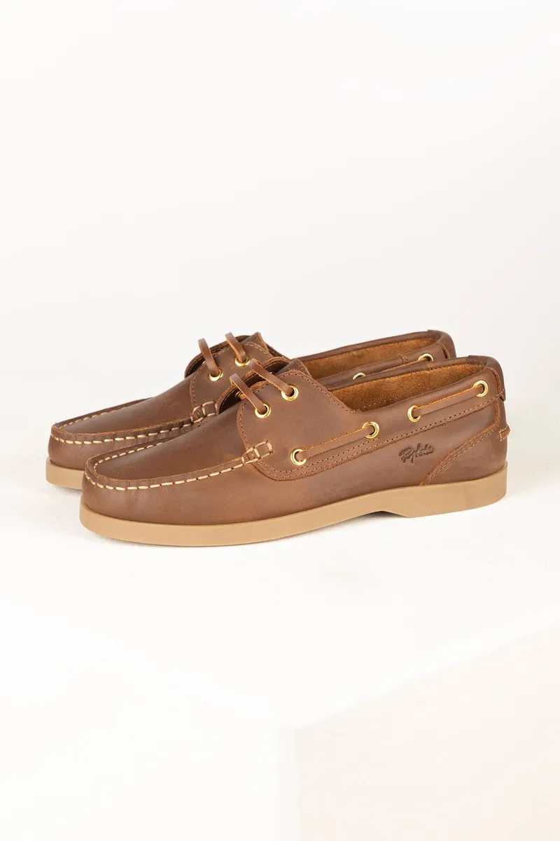 Rydale Ladies Reighton Deck Shoe Antique Tan