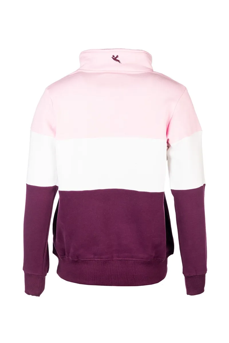 Rydale Ladies Byland Rydale Sweatshirt Berry/White/Sorbet-1