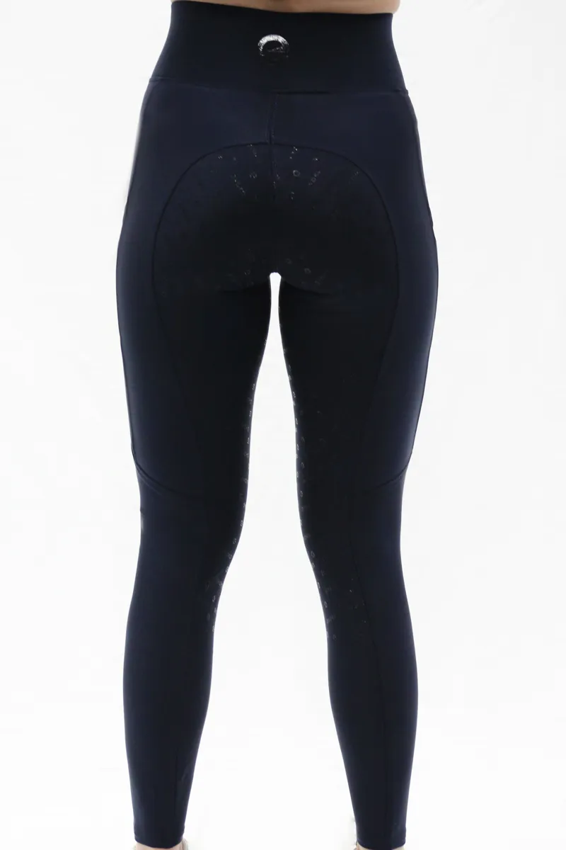 Evoke Performance Riding Leggings Full Seat Navy-3