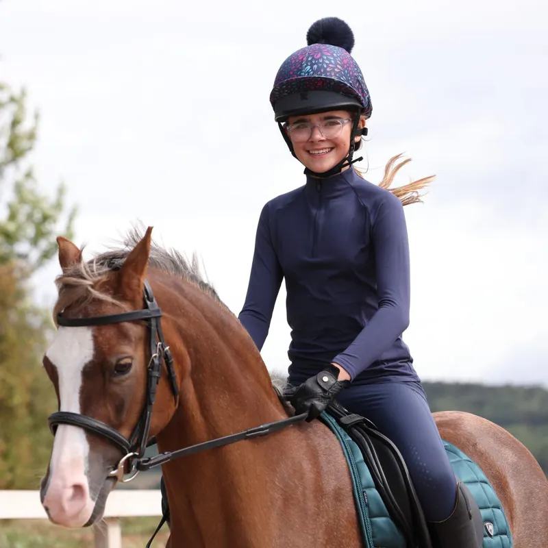 Aubrion Young Rider React Long Sleeve Baselayer Midnight-2