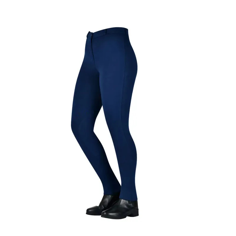 Saxon Childs Warm Up Zip Front Jodhpurs Navy