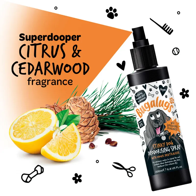 Bugalugs Stinky Dog Deodorising Spray 200ml-1