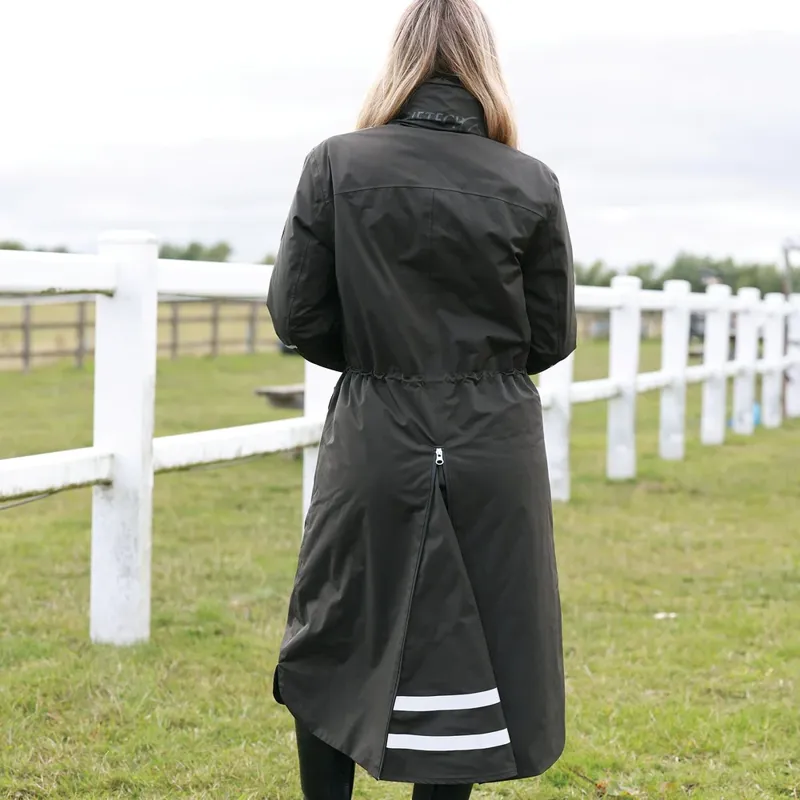 Equetech Ladies Utopia Luxe Waterproof Riding Coat Alpine Green-2