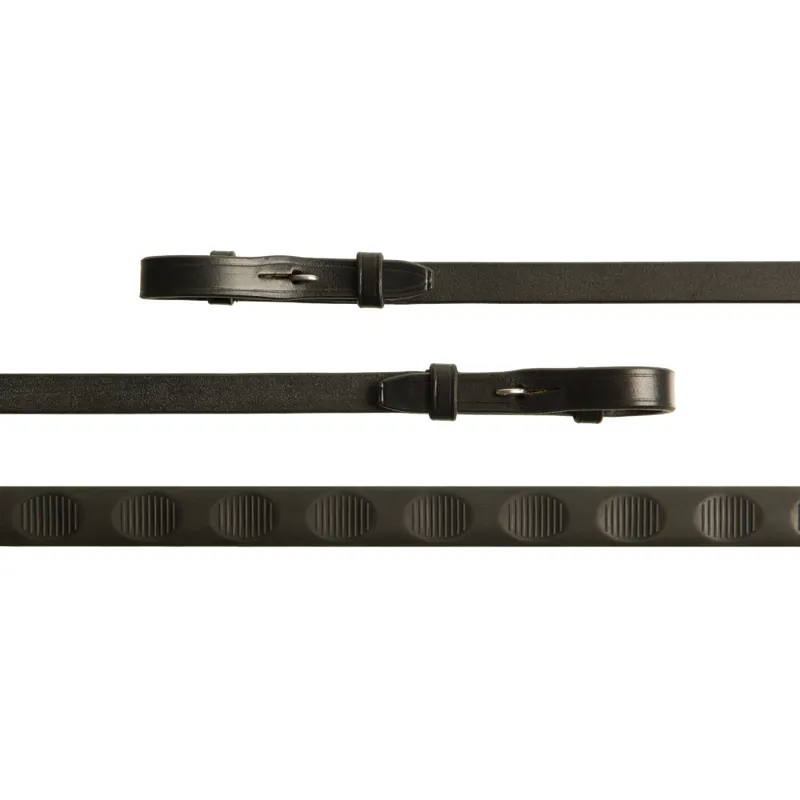 Country Direct Thumb Grip Reins Black-2
